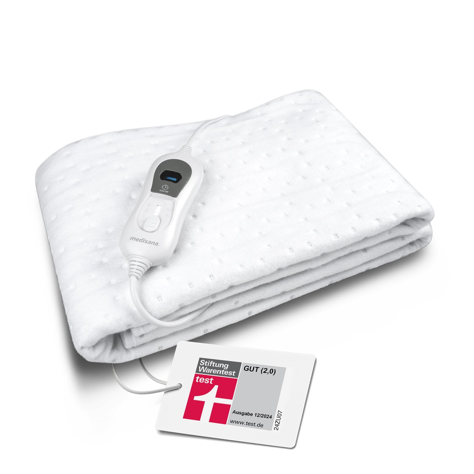 HU 672 Wärmeunterbett super-flauschig, 150 x 80 cm, Heizdecke mit Abschaltautomatik und Überhitzungsschutz, elektrische Wärmedecke für das Bett mit 4 Temperaturstufen, waschbar - Image 2