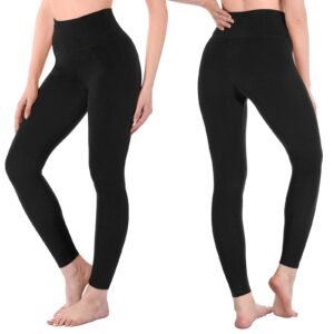 3er Pack Leggings Damen High Waist - Blickdicht Leggins mit Bauchkontrolle für Sport Yoga Gym