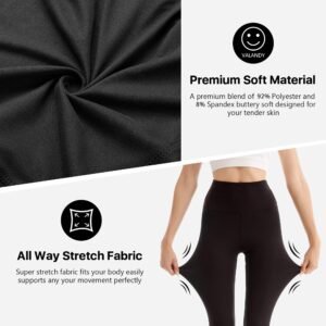 3er Pack Leggings Damen High Waist - Blickdicht Leggins mit Bauchkontrolle für Sport Yoga Gym