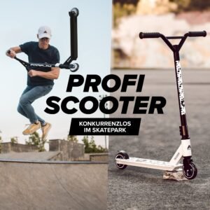 Apollo Stunt Scooter - Genius Pro | Robuster Kinder Scooter mit ABEC 9 Kugellager | Trick Roller, Tretroller, Starker Stuntroller | Top Stunt Scooter Kinder ab 6 Jahre | perfekt auch als Cityroller