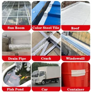 Butyl Tape Roof Repair Leak Color Steel Tile Cracks Self-adhesive Aluminum Foil Waterproof Coil High and Low Temperature Rubber