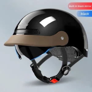 MOWK Vintage Motorcycle Half Helmet Summer Breathable Men Women Electric Jet Scooter Open Face Helmets Reflective Safety Helmets