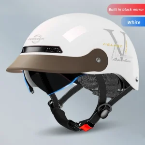 MOWK Vintage Motorcycle Half Helmet Summer Breathable Men Women Electric Jet Scooter Open Face Helmets Reflective Safety Helmets