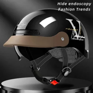 MOWK Vintage Motorcycle Half Helmet Summer Breathable Men Women Electric Jet Scooter Open Face Helmets Reflective Safety Helmets