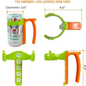 🔥 Buy 1 Get 1 Free, only $3.9! Black Friday Starts Now !Portable Soda Can Holder With Can Lid And Silicone Straw Reusable