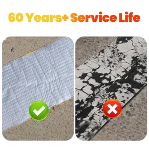 Butyl Tape Roof Repair Leak Color Steel Tile Cracks Self-adhesive Aluminum Foil Waterproof Coil High and Low Temperature Rubber