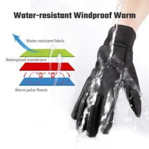 Handschuhe Winterhandschuhe Winter Gloves Thermo Touchscreen Fahrradhandschuhe Laufhandschuhe für Herren Damen