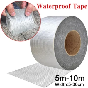 Butyl Tape Roof Repair Leak Color Steel Tile Cracks Self-adhesive Aluminum Foil Waterproof Coil High and Low Temperature Rubber