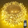 Lichterkette Außen 35m 350LED, Warmweiß Lichterkette Außen Strom mit Timer Speicherfunktion, Transparente Kabel, Wasserdicht 8 Modi Weihnachtsbeleuchtung für Außen Innen Garten Baum Weihnachten